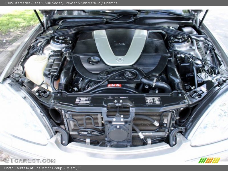  2005 S 600 Sedan Engine - 5.5 Liter Twin-Turbocharged SOHC 36-Valve V12