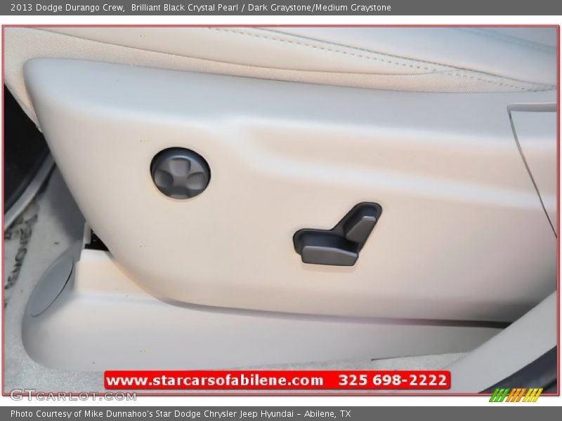 Brilliant Black Crystal Pearl / Dark Graystone/Medium Graystone 2013 Dodge Durango Crew