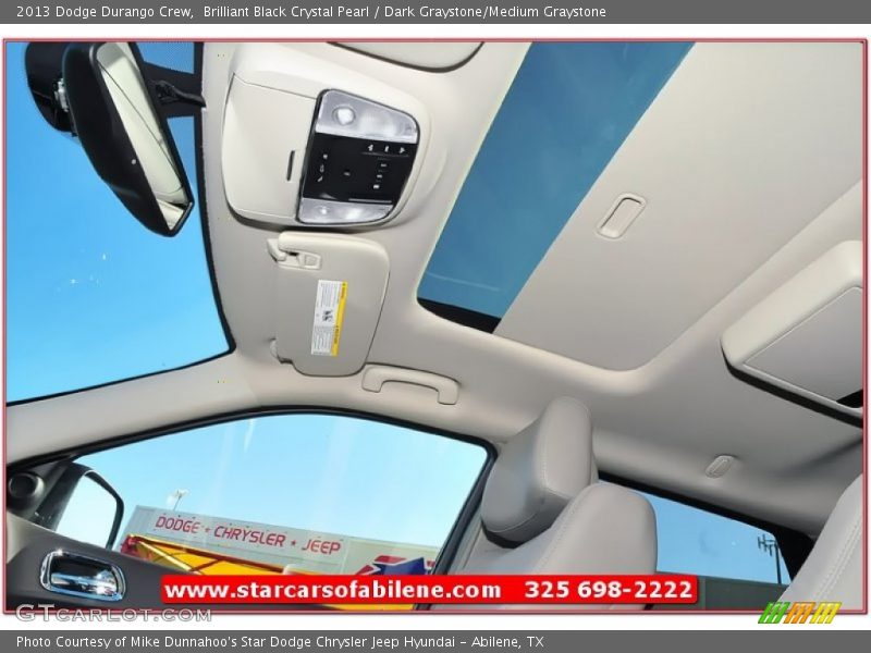 Brilliant Black Crystal Pearl / Dark Graystone/Medium Graystone 2013 Dodge Durango Crew