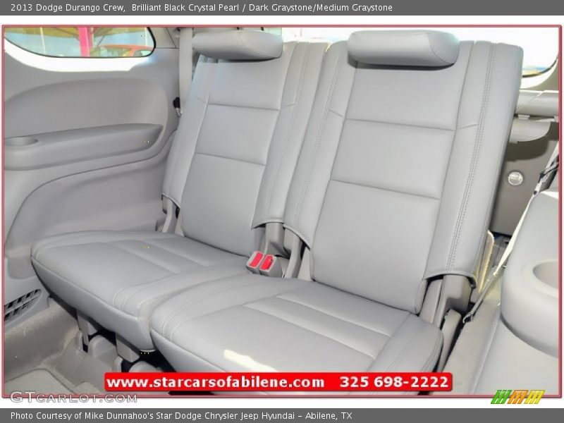 Brilliant Black Crystal Pearl / Dark Graystone/Medium Graystone 2013 Dodge Durango Crew