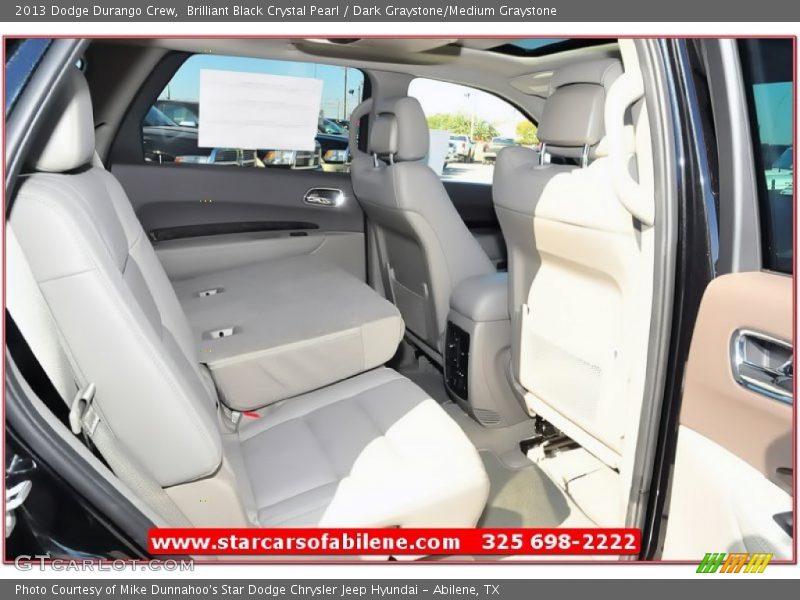 Brilliant Black Crystal Pearl / Dark Graystone/Medium Graystone 2013 Dodge Durango Crew