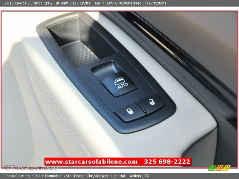 Brilliant Black Crystal Pearl / Dark Graystone/Medium Graystone 2013 Dodge Durango Crew