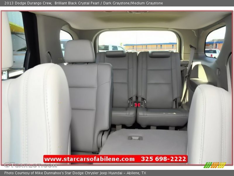 Brilliant Black Crystal Pearl / Dark Graystone/Medium Graystone 2013 Dodge Durango Crew
