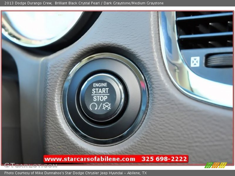 Brilliant Black Crystal Pearl / Dark Graystone/Medium Graystone 2013 Dodge Durango Crew