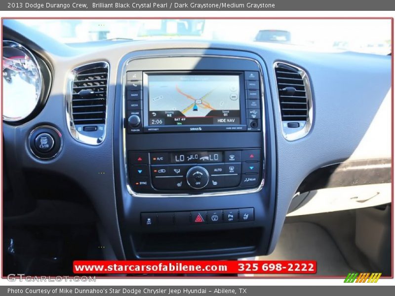 Brilliant Black Crystal Pearl / Dark Graystone/Medium Graystone 2013 Dodge Durango Crew