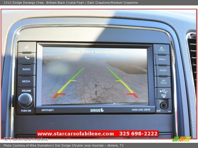 Brilliant Black Crystal Pearl / Dark Graystone/Medium Graystone 2013 Dodge Durango Crew
