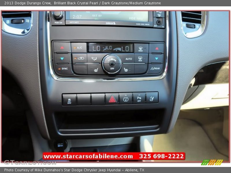Brilliant Black Crystal Pearl / Dark Graystone/Medium Graystone 2013 Dodge Durango Crew