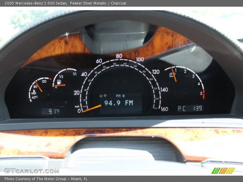  2005 S 600 Sedan 600 Sedan Gauges