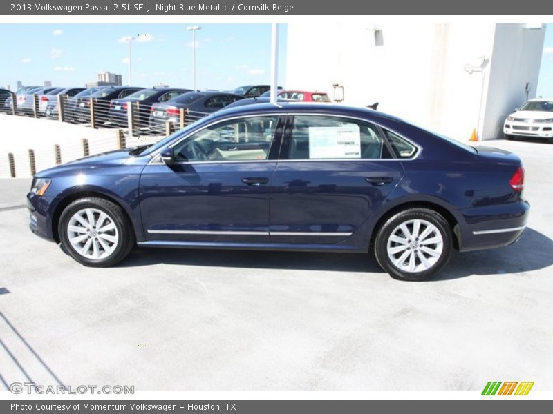 Night Blue Metallic / Cornsilk Beige 2013 Volkswagen Passat 2.5L SEL