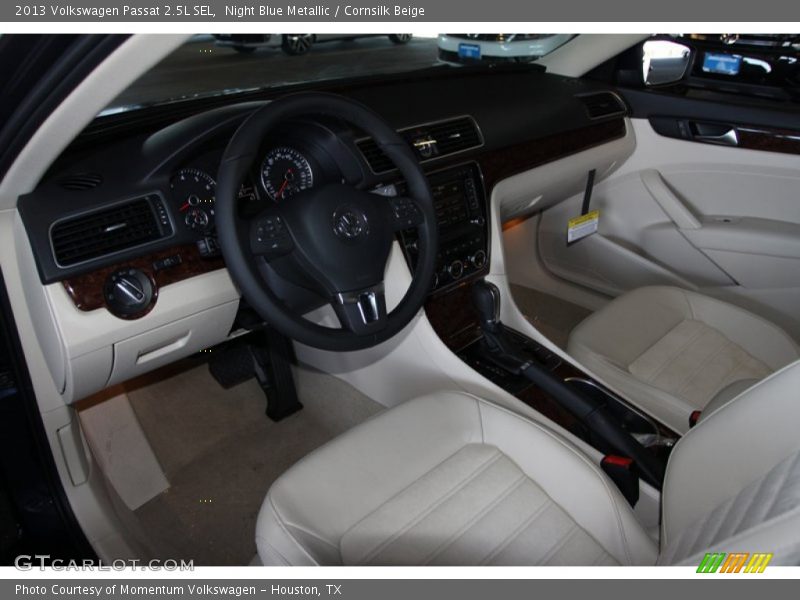 Night Blue Metallic / Cornsilk Beige 2013 Volkswagen Passat 2.5L SEL