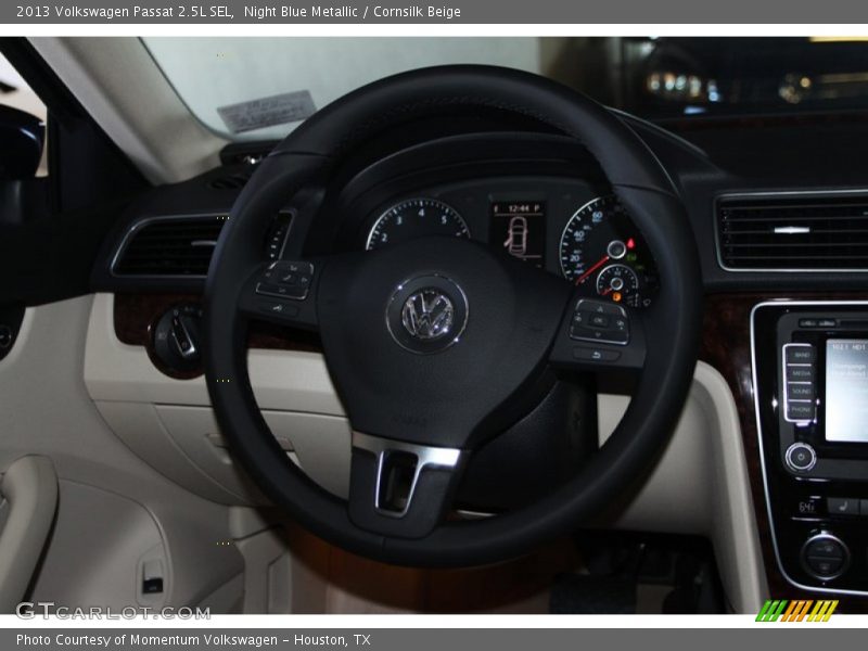 Night Blue Metallic / Cornsilk Beige 2013 Volkswagen Passat 2.5L SEL