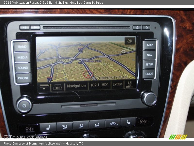 Night Blue Metallic / Cornsilk Beige 2013 Volkswagen Passat 2.5L SEL