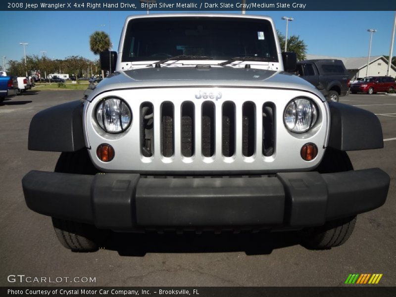 Bright Silver Metallic / Dark Slate Gray/Medium Slate Gray 2008 Jeep Wrangler X 4x4 Right Hand Drive