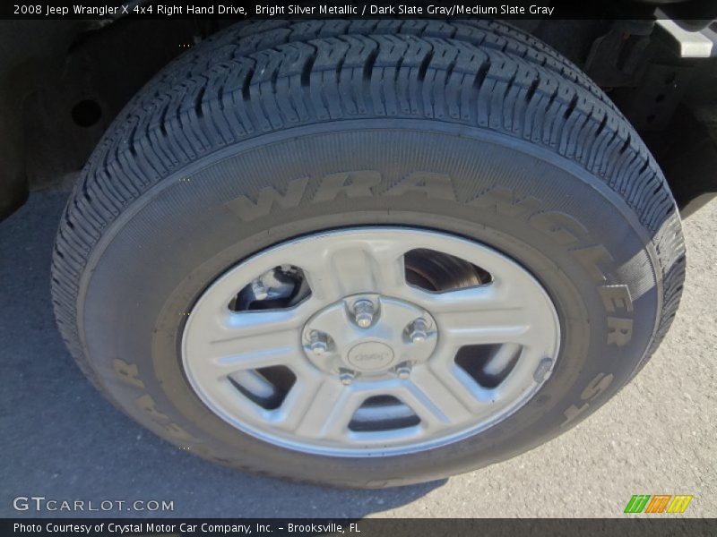  2008 Wrangler X 4x4 Right Hand Drive Wheel