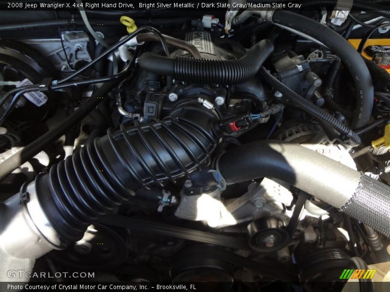 Bright Silver Metallic / Dark Slate Gray/Medium Slate Gray 2008 Jeep Wrangler X 4x4 Right Hand Drive