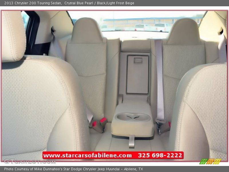 Crystal Blue Pearl / Black/Light Frost Beige 2013 Chrysler 200 Touring Sedan
