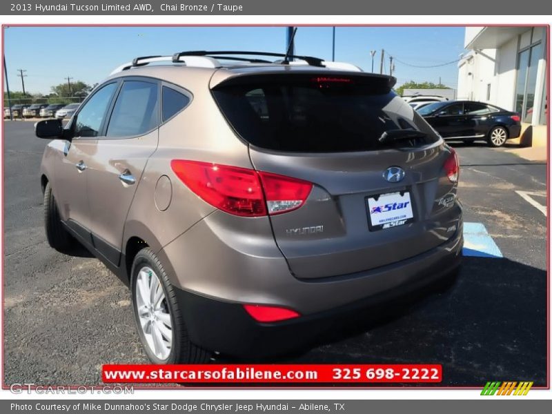 Chai Bronze / Taupe 2013 Hyundai Tucson Limited AWD