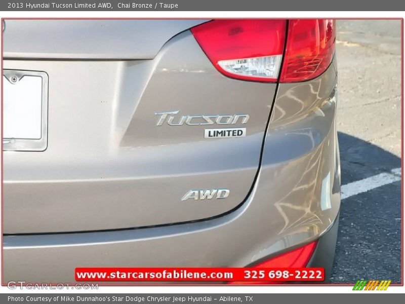 Chai Bronze / Taupe 2013 Hyundai Tucson Limited AWD