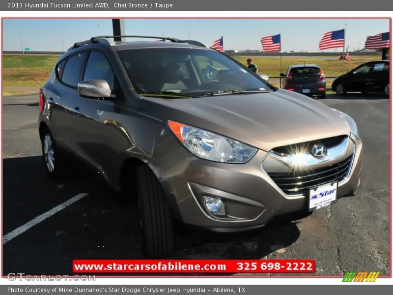 Chai Bronze / Taupe 2013 Hyundai Tucson Limited AWD