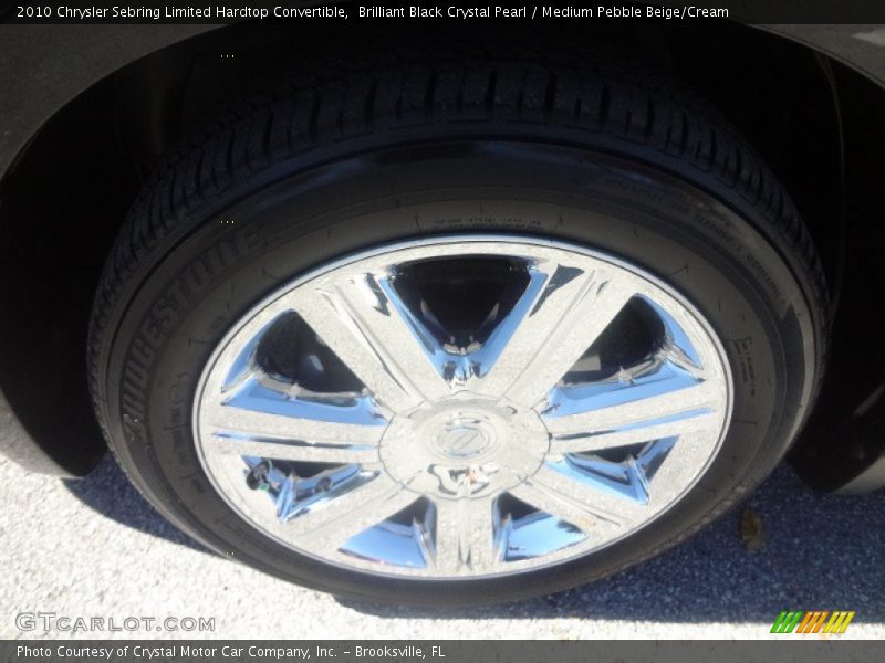Brilliant Black Crystal Pearl / Medium Pebble Beige/Cream 2010 Chrysler Sebring Limited Hardtop Convertible