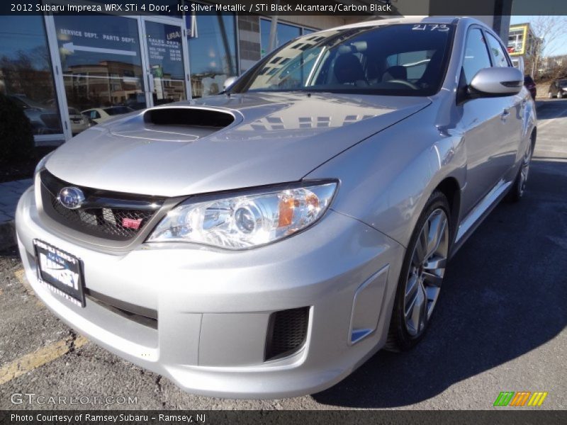 Ice Silver Metallic / STi Black Alcantara/Carbon Black 2012 Subaru Impreza WRX STi 4 Door