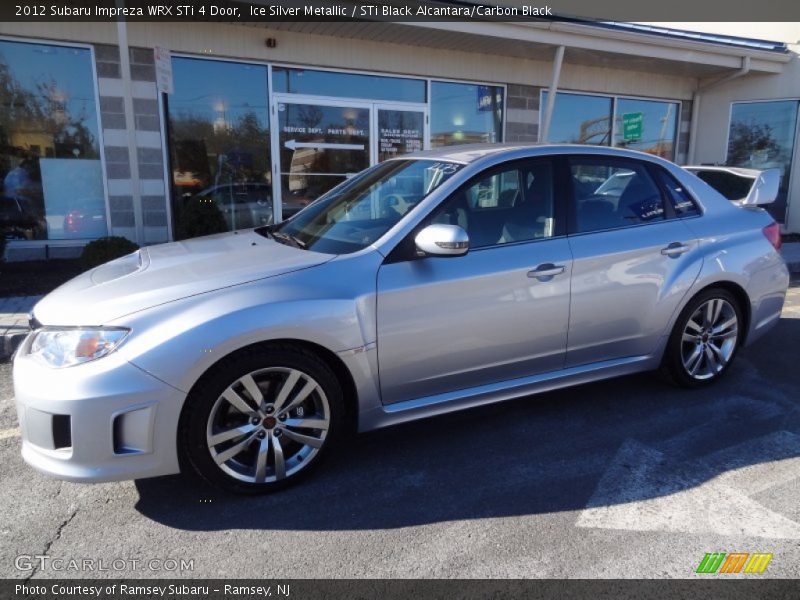 Ice Silver Metallic / STi Black Alcantara/Carbon Black 2012 Subaru Impreza WRX STi 4 Door