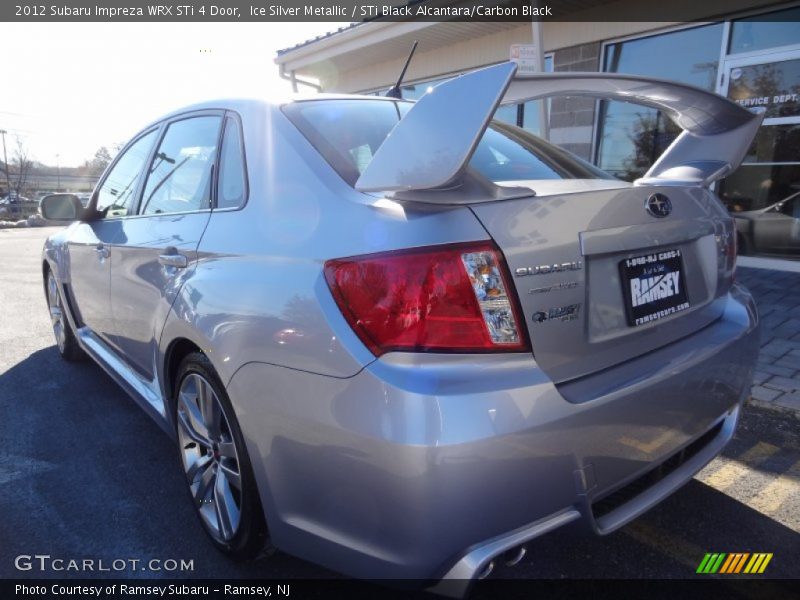 Ice Silver Metallic / STi Black Alcantara/Carbon Black 2012 Subaru Impreza WRX STi 4 Door