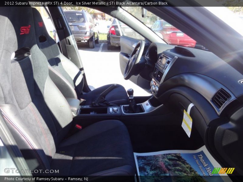 Ice Silver Metallic / STi Black Alcantara/Carbon Black 2012 Subaru Impreza WRX STi 4 Door
