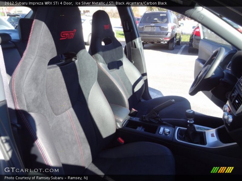 Ice Silver Metallic / STi Black Alcantara/Carbon Black 2012 Subaru Impreza WRX STi 4 Door