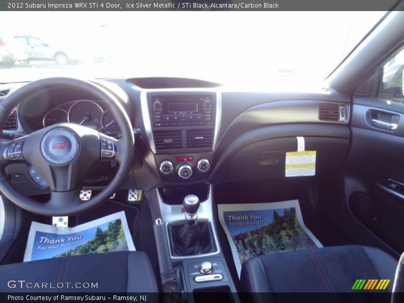 Ice Silver Metallic / STi Black Alcantara/Carbon Black 2012 Subaru Impreza WRX STi 4 Door