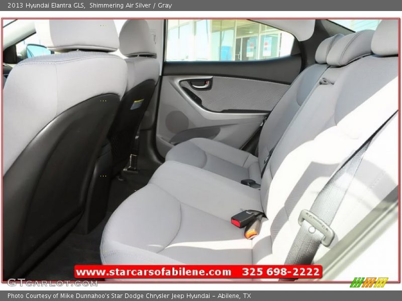 Shimmering Air Silver / Gray 2013 Hyundai Elantra GLS