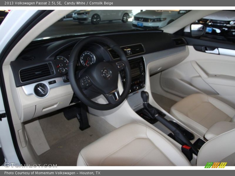 Candy White / Cornsilk Beige 2013 Volkswagen Passat 2.5L SE