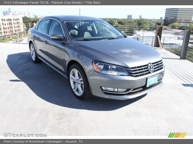 Platinum Gray Metallic / Titan Black 2013 Volkswagen Passat TDI SE