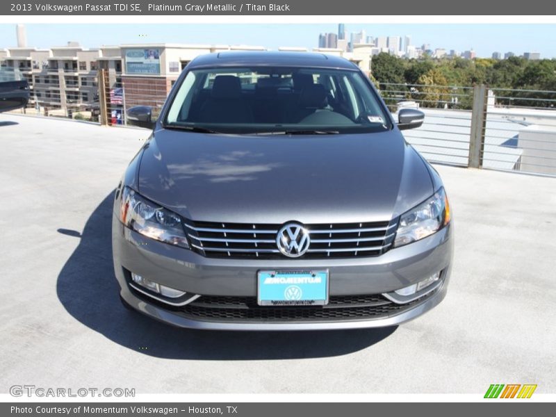 Platinum Gray Metallic / Titan Black 2013 Volkswagen Passat TDI SE