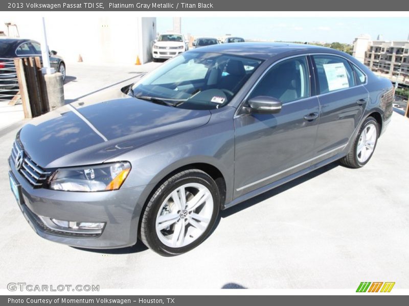 Platinum Gray Metallic / Titan Black 2013 Volkswagen Passat TDI SE