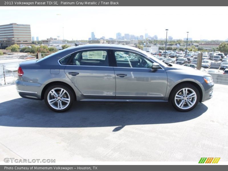 Platinum Gray Metallic / Titan Black 2013 Volkswagen Passat TDI SE