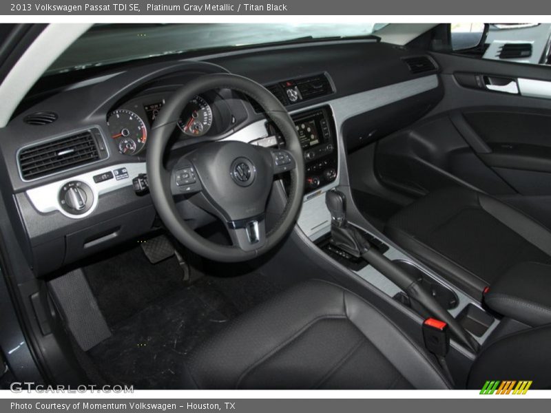 Platinum Gray Metallic / Titan Black 2013 Volkswagen Passat TDI SE