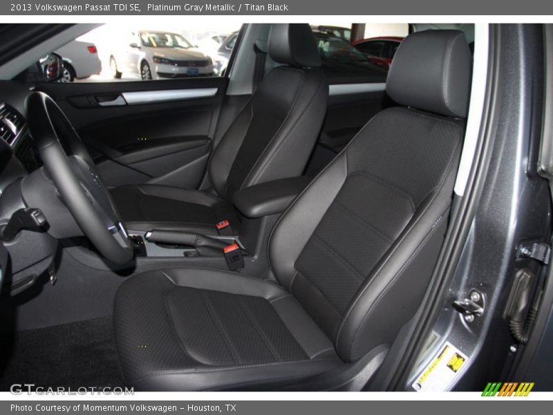 Platinum Gray Metallic / Titan Black 2013 Volkswagen Passat TDI SE
