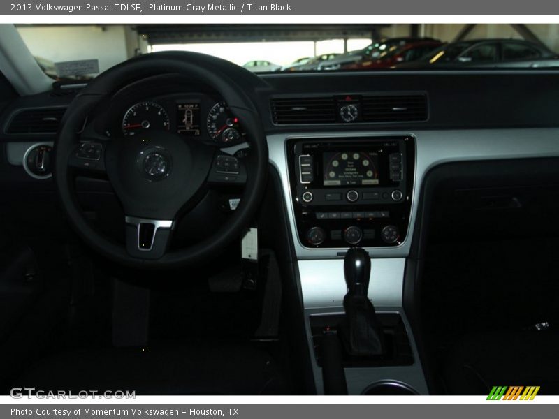 Platinum Gray Metallic / Titan Black 2013 Volkswagen Passat TDI SE