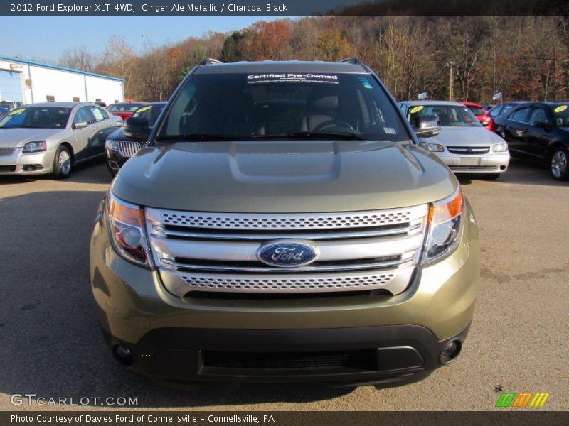 Ginger Ale Metallic / Charcoal Black 2012 Ford Explorer XLT 4WD