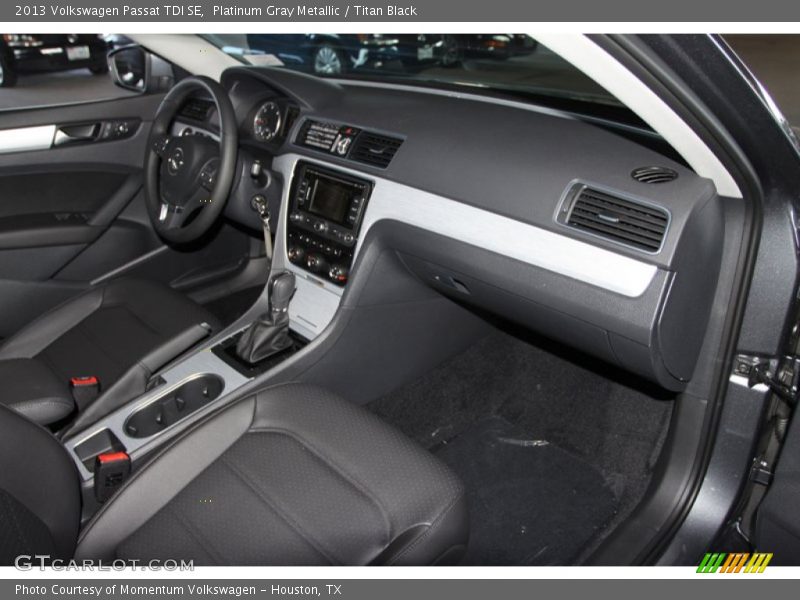 Platinum Gray Metallic / Titan Black 2013 Volkswagen Passat TDI SE