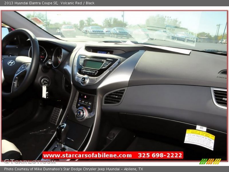 Volcanic Red / Black 2013 Hyundai Elantra Coupe SE