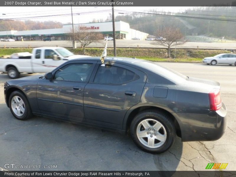 Steel Blue Metallic / Dark Slate Gray/Light Graystone 2007 Dodge Charger