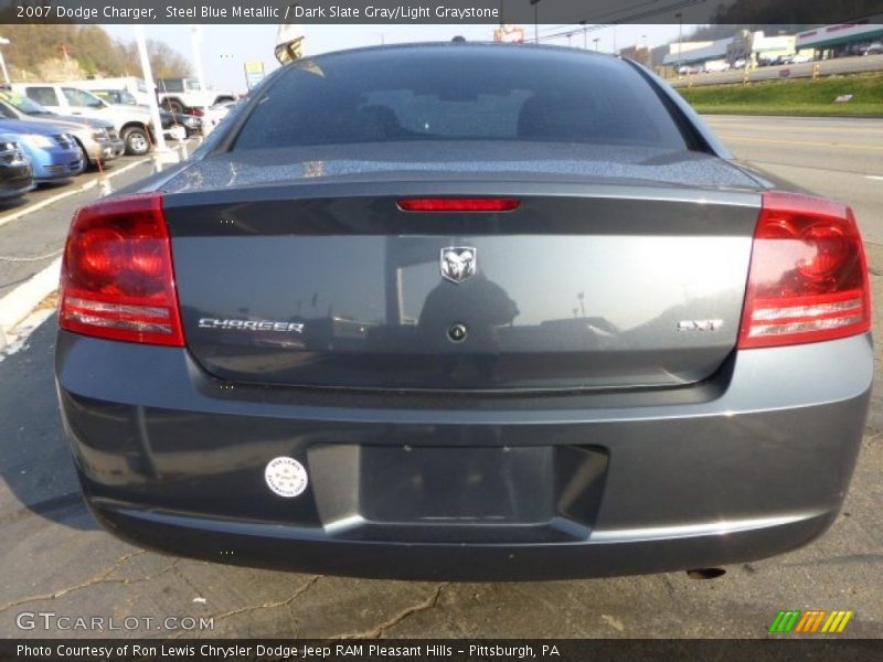 Steel Blue Metallic / Dark Slate Gray/Light Graystone 2007 Dodge Charger