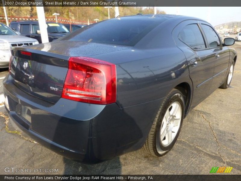 Steel Blue Metallic / Dark Slate Gray/Light Graystone 2007 Dodge Charger