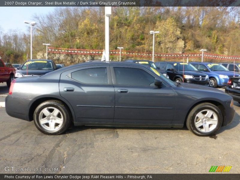 Steel Blue Metallic / Dark Slate Gray/Light Graystone 2007 Dodge Charger