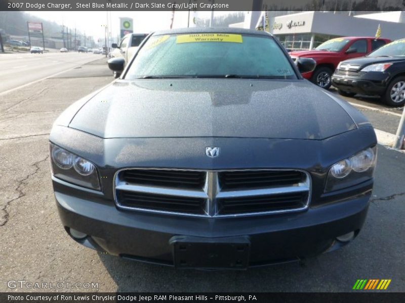 Steel Blue Metallic / Dark Slate Gray/Light Graystone 2007 Dodge Charger