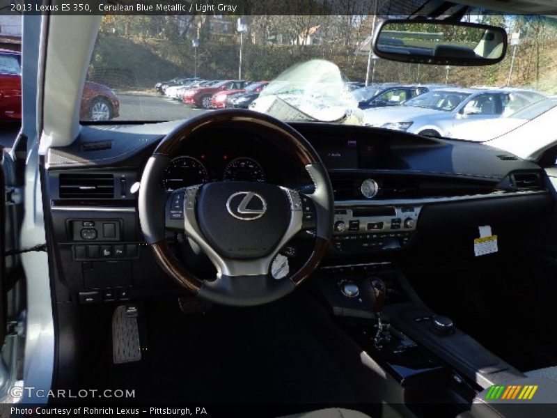 Cerulean Blue Metallic / Light Gray 2013 Lexus ES 350