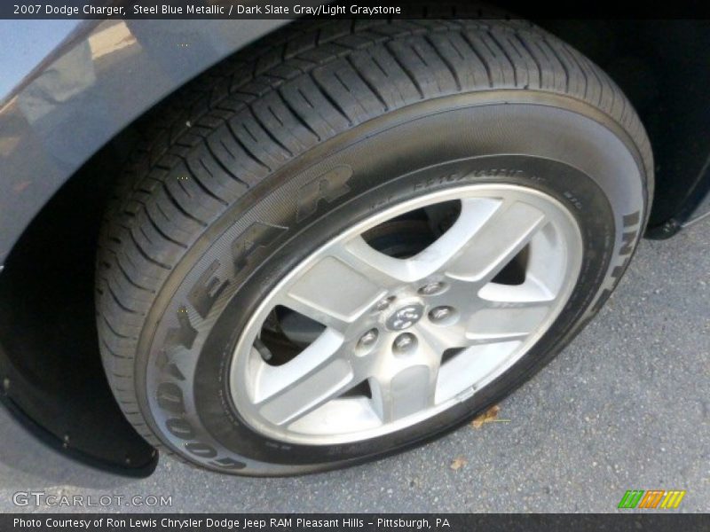 Steel Blue Metallic / Dark Slate Gray/Light Graystone 2007 Dodge Charger