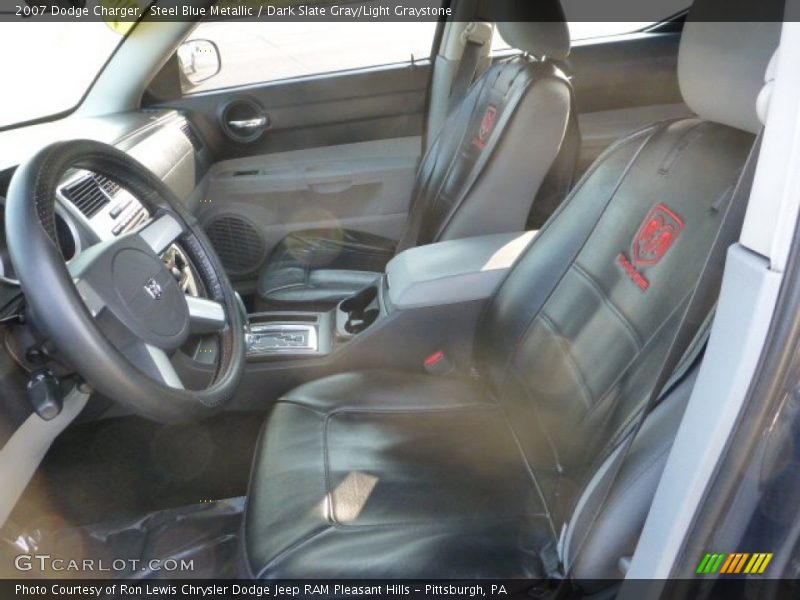 Steel Blue Metallic / Dark Slate Gray/Light Graystone 2007 Dodge Charger